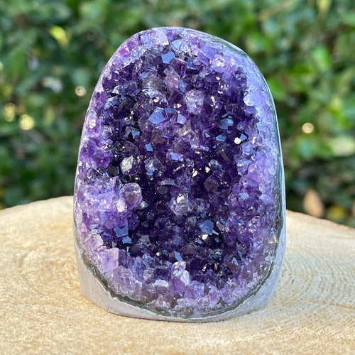 348g 7x5x5cm Purple Amethyst Geode Grade A from Uruguay