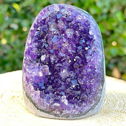 348g 7x5x5cm Purple Amethyst Geode Grade A from Uruguay