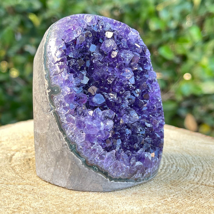348g 7x5x5cm Purple Amethyst Geode Grade A from Uruguay