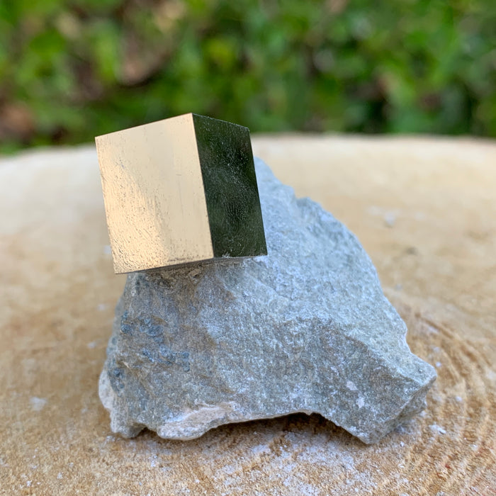 36.0g 3x3x3cm Matrix Silver Spanish Pyrite from Spain
