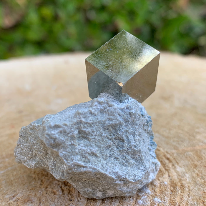 36.0g 3x3x3cm Matrix Silver Spanish Pyrite from Spain