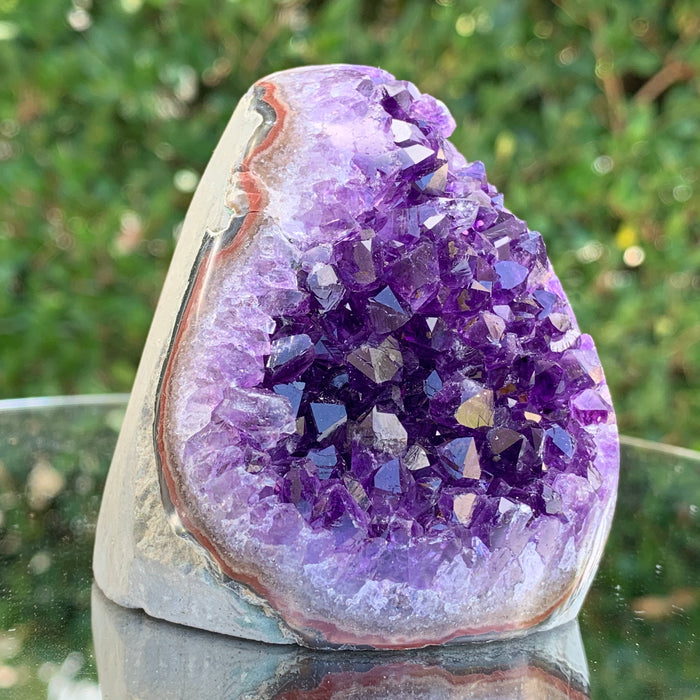 367.9g 6x7x8cm Purple Amethyst Geode from Uruguay