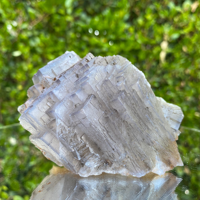 388g 10x7x6cm Super Clear and transparent Matrix Purple Fluorite from Balochistan, Pakistan
