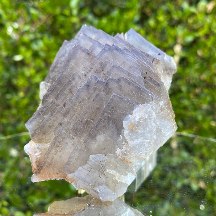 388g 10x7x6cm Super Clear and transparent Matrix Purple Fluorite from Balochistan, Pakistan
