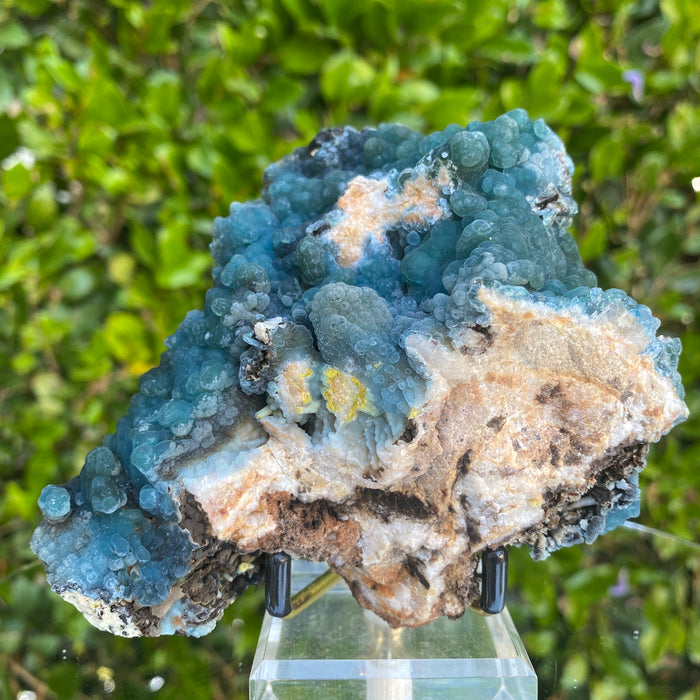 394g 11.5x9x5cm Green Plumbogummite from Daoping Mine,China