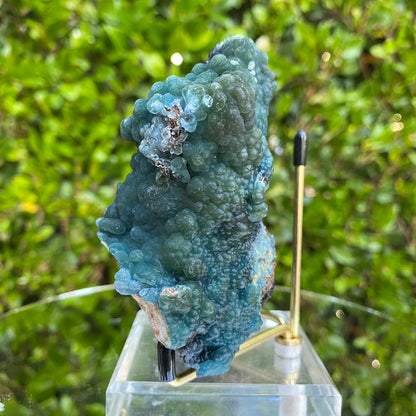 394g 11.5x9x5cm Green Plumbogummite from Daoping Mine,China