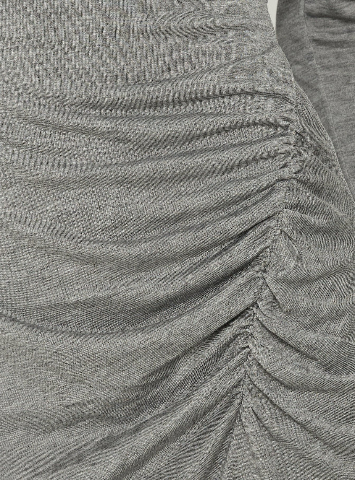 Neriya Ruched Long Sleeve Playsuit Grey