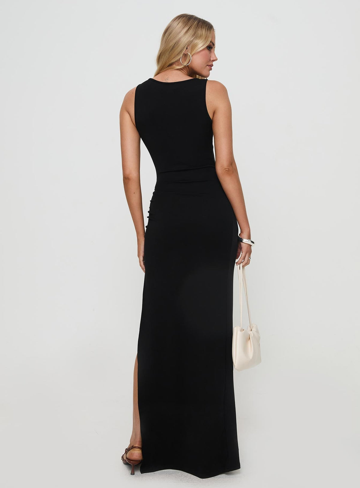 Zaloma Cut Out Maxi Dress Black