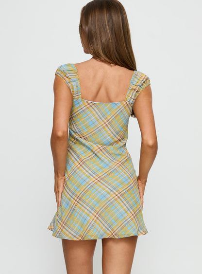 Seyani Mini Dress Multi Check
