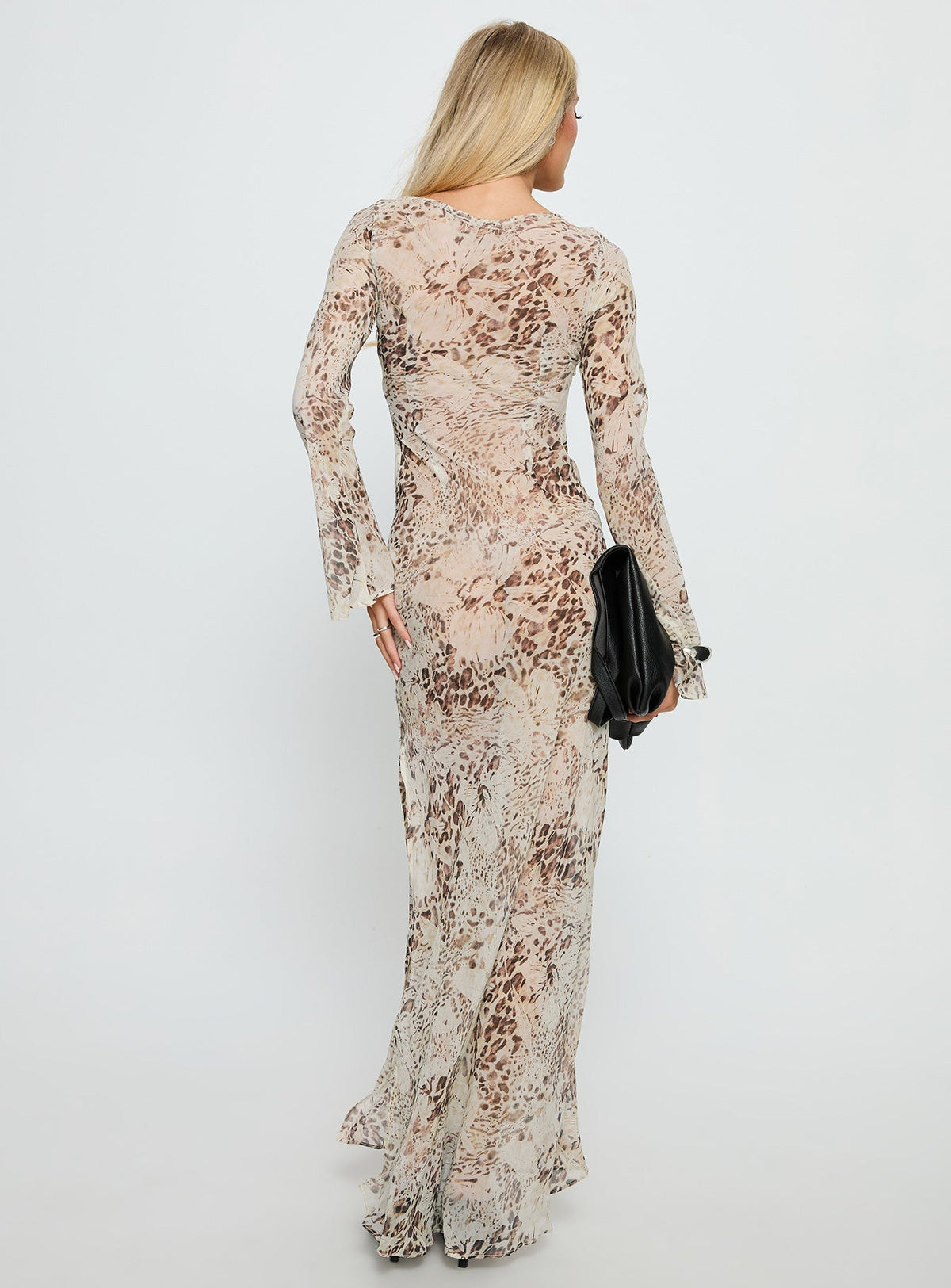 Switch Places Sheer Maxi Dress Animal