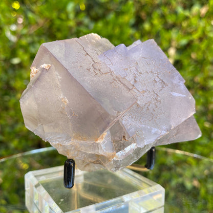 460g 10x7x7cm Clear big Cubic Grey Fluorite from Balochistan, Pakistan
