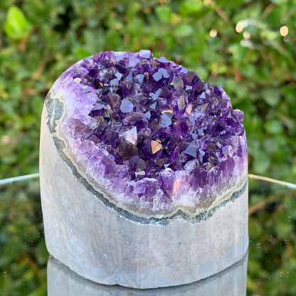 466g 7x7x7cm Purple Amethyst Geode from Uruguay