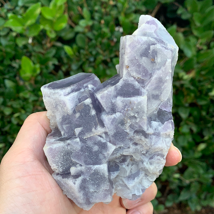 480g 12x11x5cm Purple Manaoshan Fluorite from China