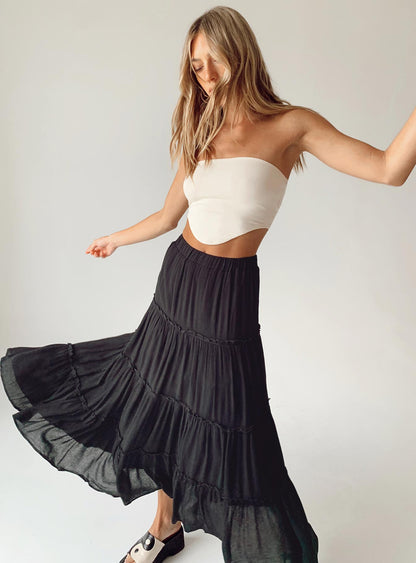 Miriah Maxi Skirt Black