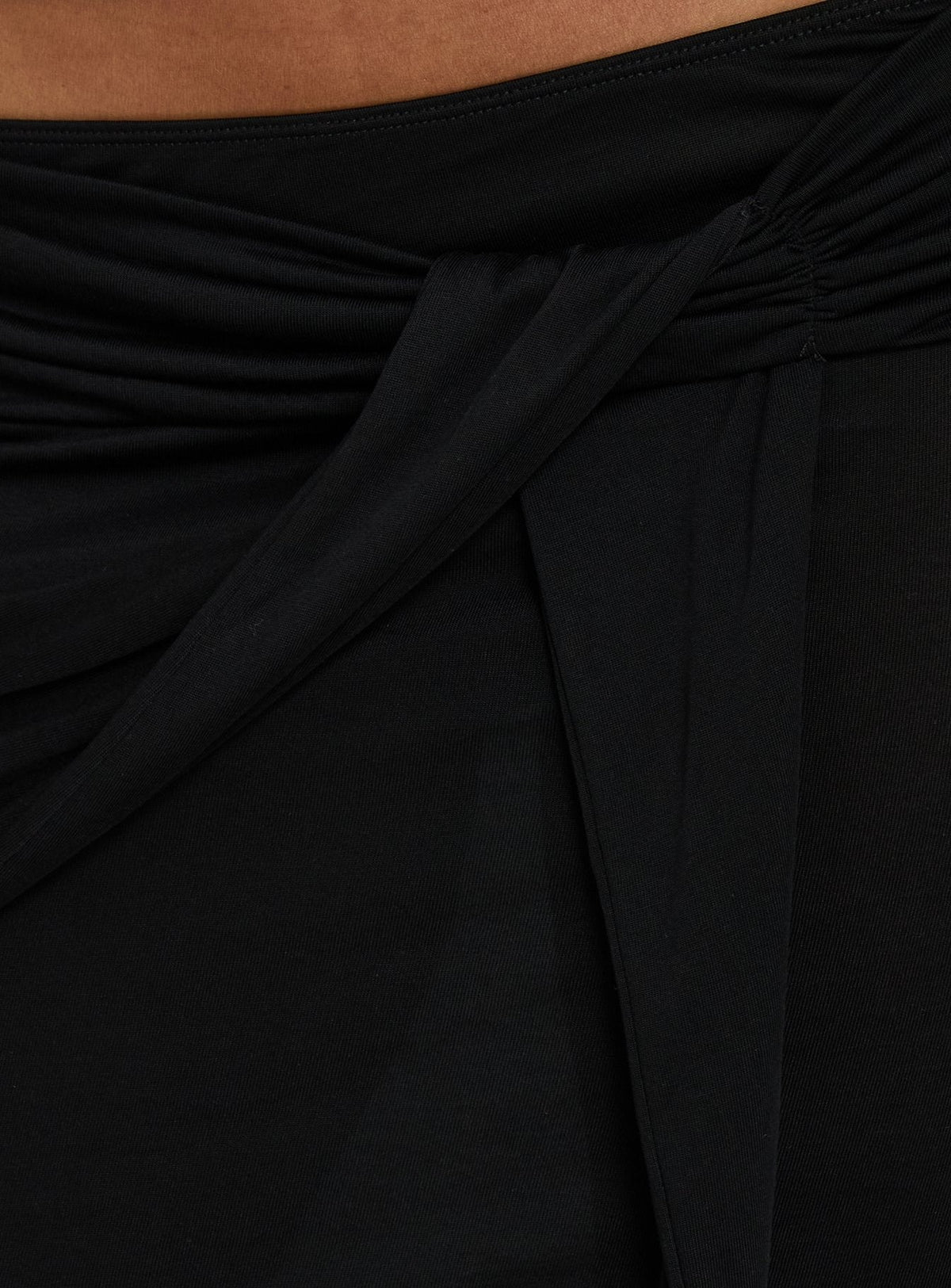 Samelia Wrap Maxi Skirt Black