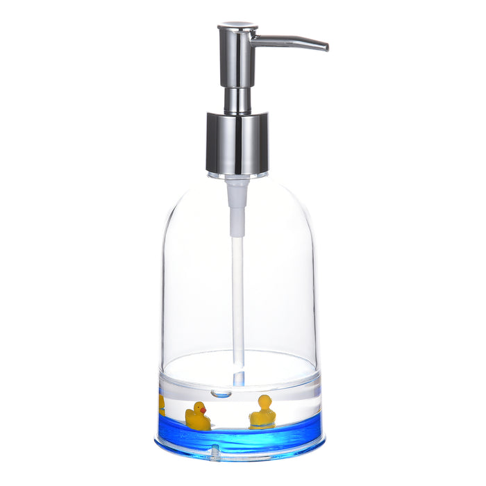 5 Piece Acrylic Liquid 3d Floating Motion Bathroom Vanity Accessory Set Duck