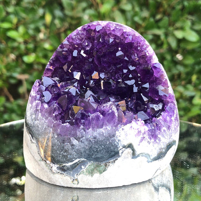 508g 8x7x8cm Purple Amethyst Geode from Uruguay