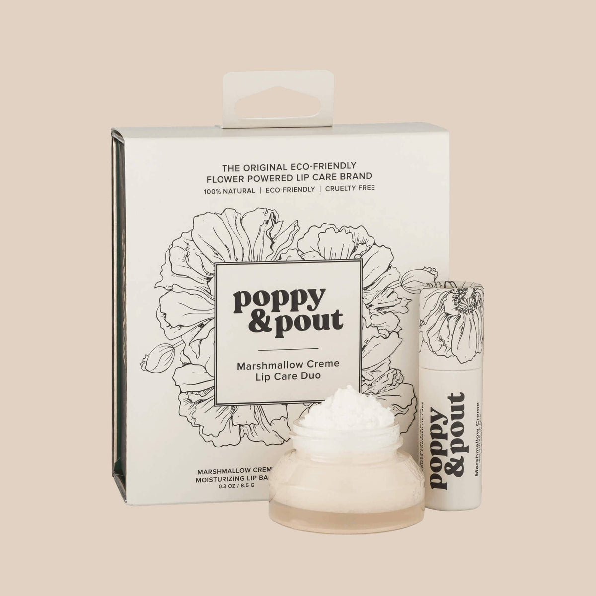 POPPY & POUT - Lip Care Duo - Marshmallow Creme