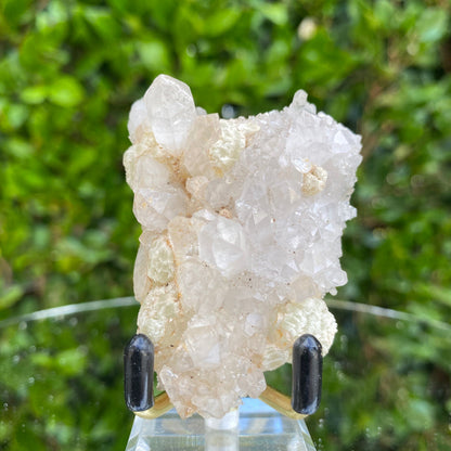 52g 7x5x3cm White Quartz with Green Prehnite from Yunan, China