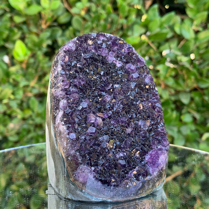 556g 7x7x9cm Purple Amethyst Geode from Uruguay