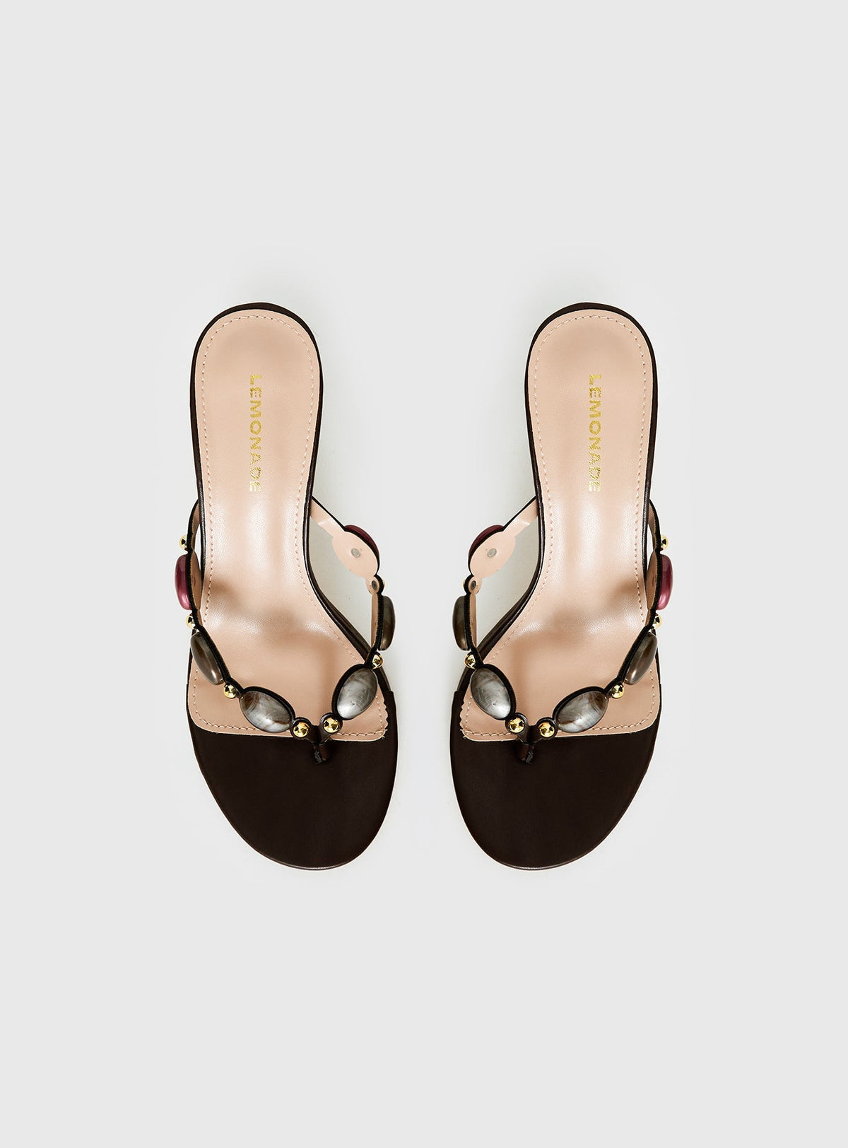 Nina Bead Heels Chocolate