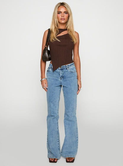 Magic Mirror Mid Rise Bootleg Jeans Ice Wash Tall