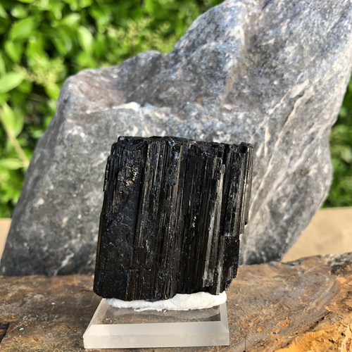 74g 6x5x2cm Black Black Tourmaline from Pakistan