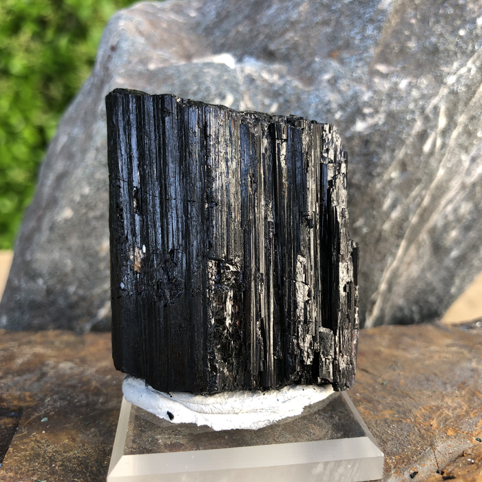 74g 6x5x2cm Black Black Tourmaline from Pakistan