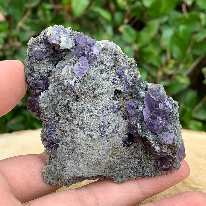 76g 9x7x4cm Purple Tanzanite Fluorite from China