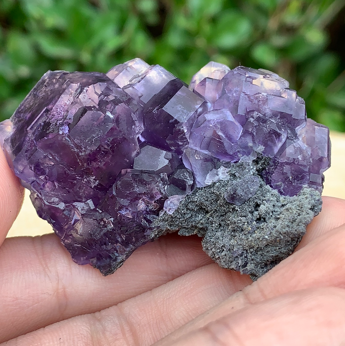 78g 6x4x4cm Purple Tanzanite Fluorite from China