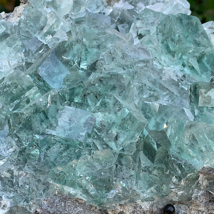920g 14x14x7cm Clear Yaogangxian Fluorite from China