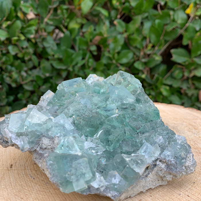 920g 14x14x7cm Clear Yaogangxian Fluorite from China