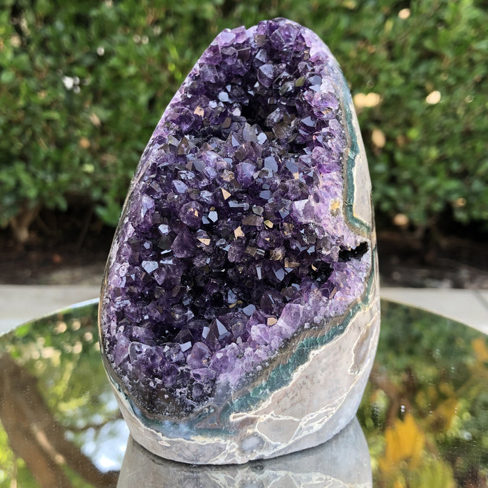 934g 12x9x8cm Purple Amethyst Geode from Uruguay