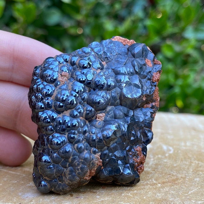 96.0g 7x5x2cm Black Botryoidal Hematite from Morocco