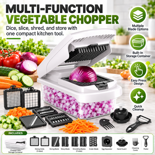 PrepEase™ 15-in-1 Vegetable Chopper