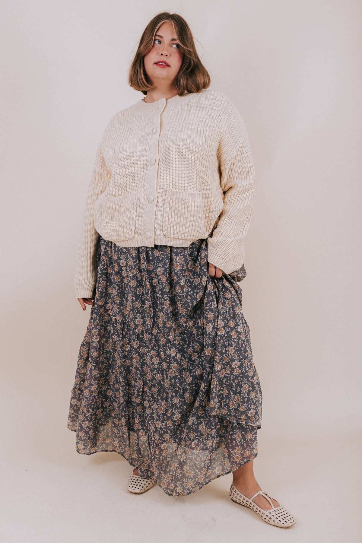 PLUS SIZE - Cappuccino Cloud Sweater