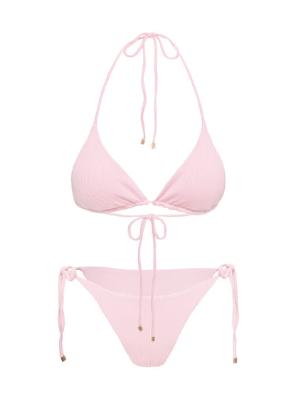 Nevaeh Triangle Bikini Top Pale Pink