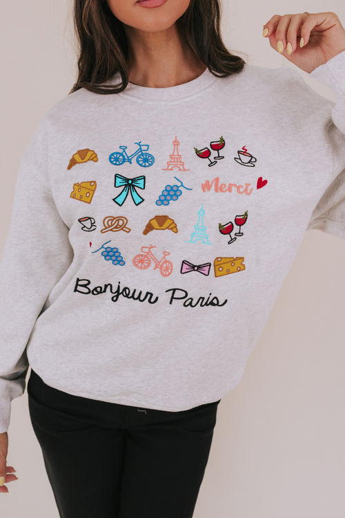 Bonjour Paris Sweatshirt