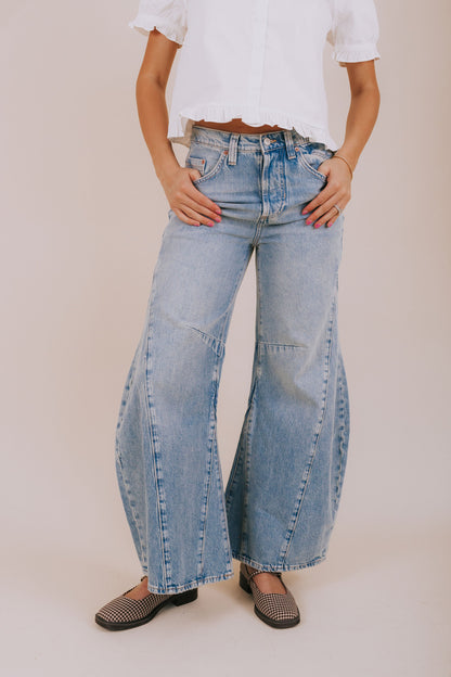 FREE PEOPLE - Eden High Slouchy Jeans