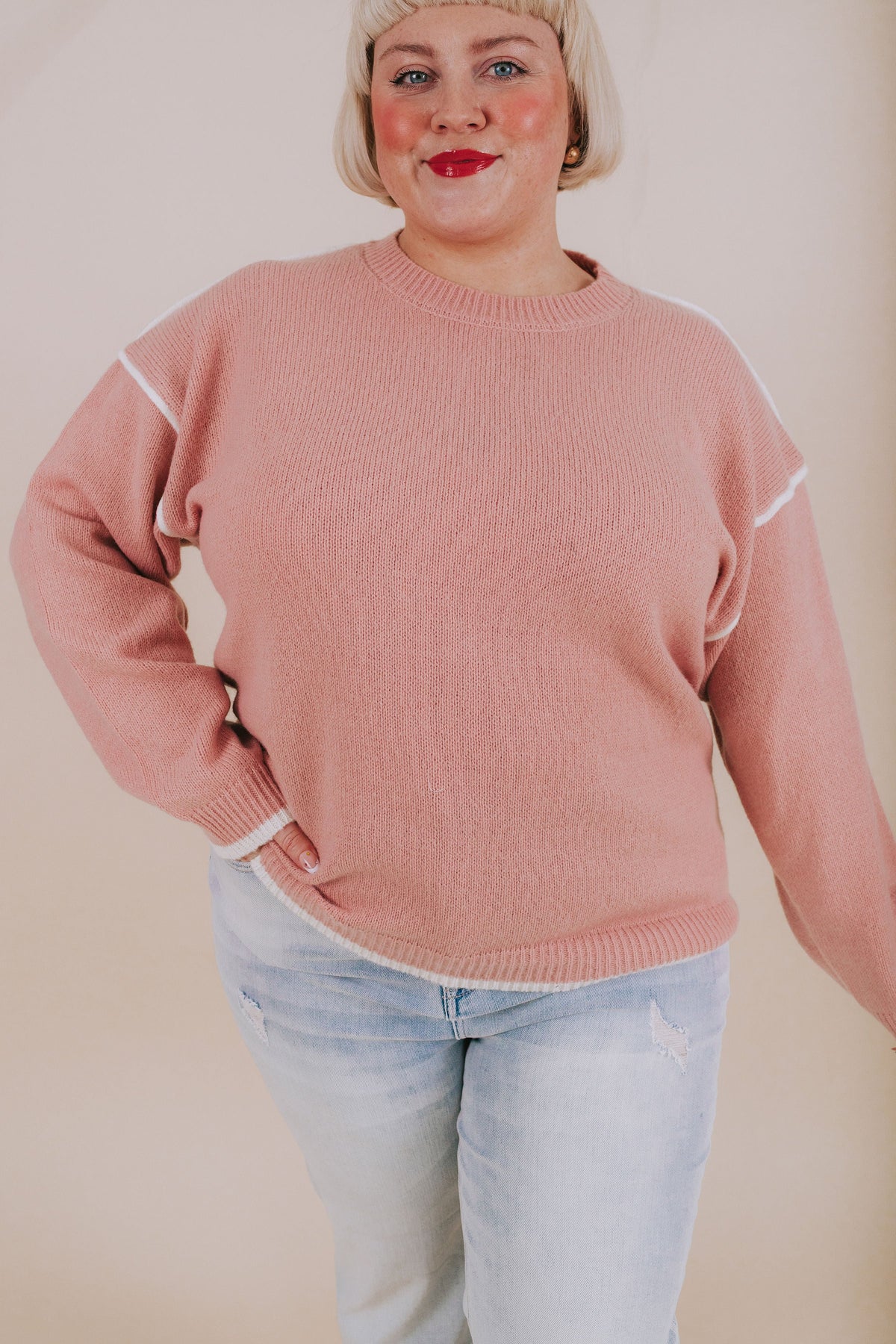 PLUS SIZE - Persistent Love Sweater