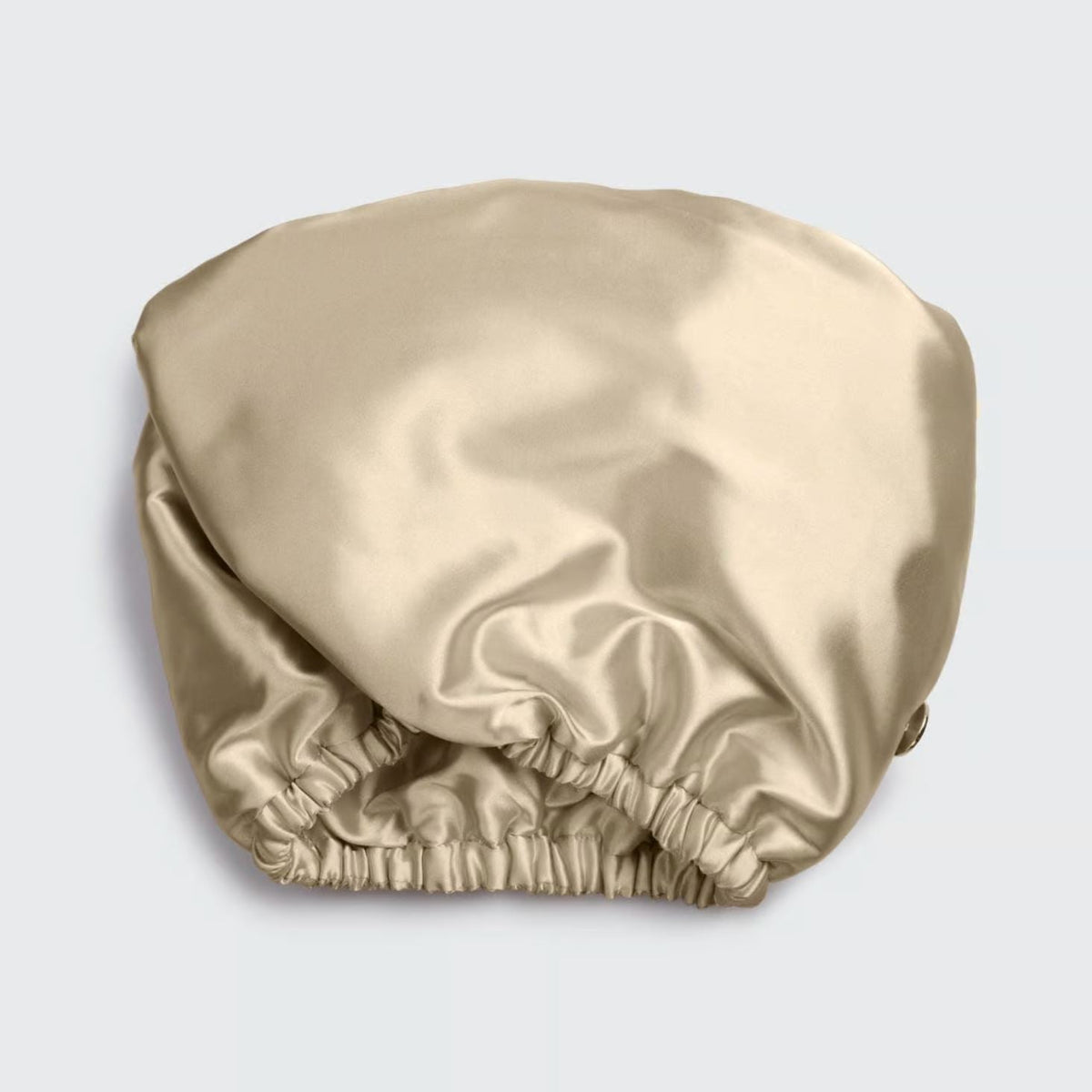KITSCH - Satin Wrapped Microfiber Hair Towel in Champagne