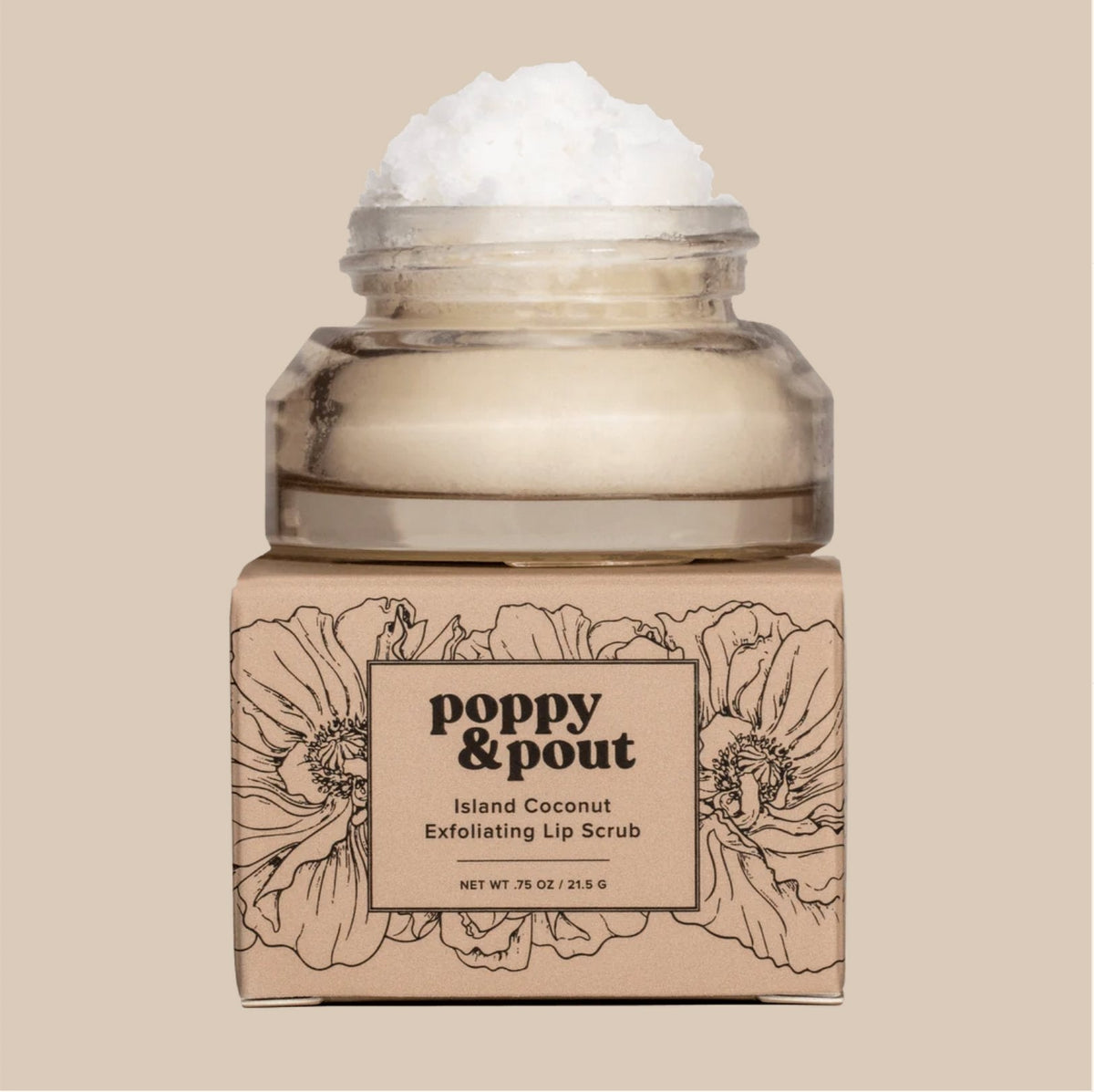 POPPY & POUT - Lip Scrub - Island Coconut