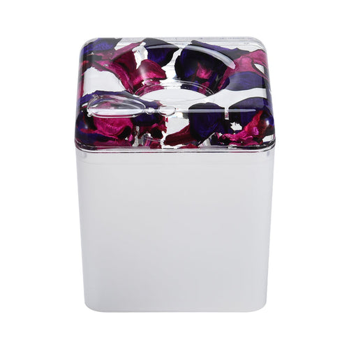 Acrylic Liquid 3D Floating Motion Square Tissue Holder Leaf