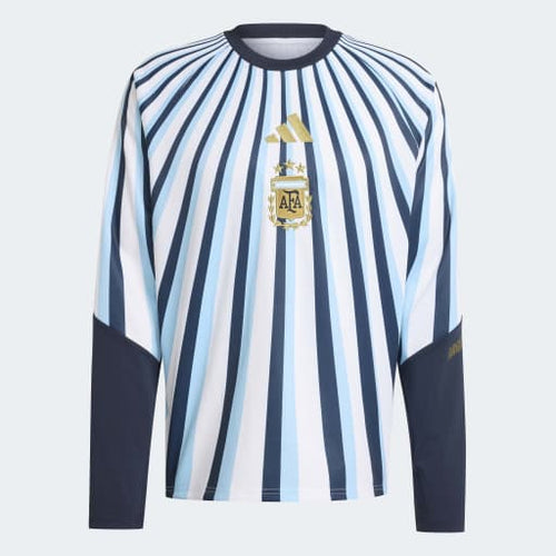 adidas Argentina 26 Home Prematch Warm Top| White/ Light Blue | Men's