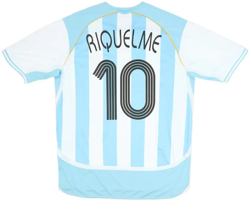 Argentina Home Jersey 2006 Riquelme | Light Blue/White | Men's