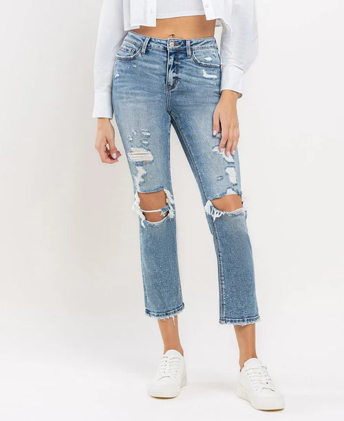 Ashton High Rise Slim Straight Jeans