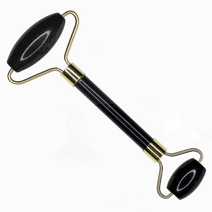 Black Agate Massage Roller Design 1 - Locco Decor