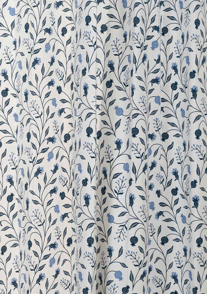 Blue Ruby Cotton Fabric - Powder Blue