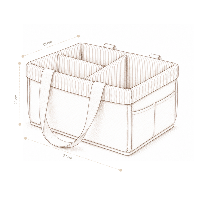 Cam Cam Copenhagen – Diaper Caddy – OCS Woodland