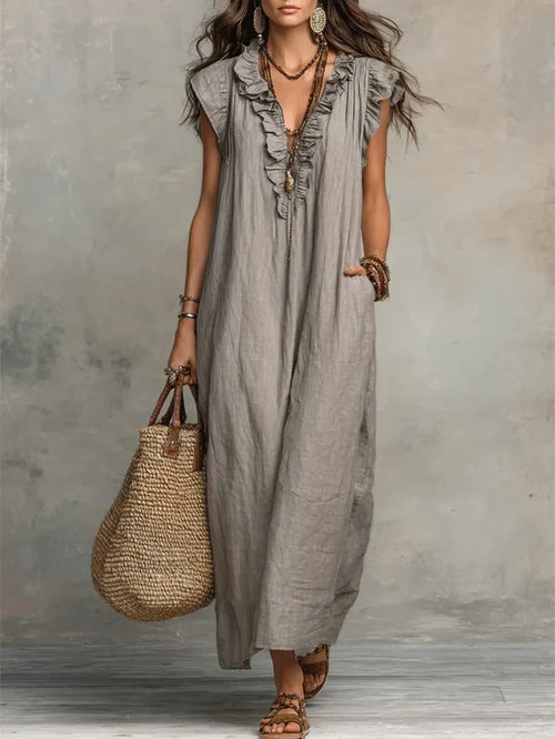 Camélia | Long Fluid Bohemian Dress